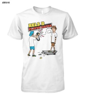 Camiseta Rels B Player Hater | Merch Oficial Estilo Cómic de Skinny Flakk