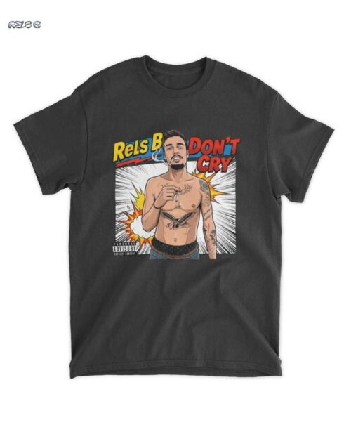 Camiseta Merch: Rels B Chico Rebelde Tatuado No Llores: Estilo Pop Art Urbano y Auténtico